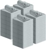 Avalon Towels Cotton Shop Rags – (Pack of 100) Size 12x14 Inches Cleaning Rags – Absorbent Shop Towels and Multipurpose Cleaning Towels for Automobiles, Industries, Garage and Homes (Grey) - Image 2