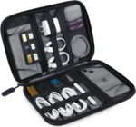 BAGSMART Large Electronics Travel Organizer Case, Tech Accessories Cord Storage Bag for Phone, Power Bank, SD Card, Cables, Black - Image 2