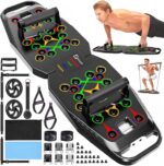 BBTOPS Push Up Board, Pilates Bar & Fitness Accessories, 25 in 1 Foldable Push up Bar for Home Gym, Workout Exercise Professional Push Up Strength Training Equipment for Man and Women - Image 2