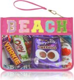 Beach Bag,Sunscreen Bag, Chenille Letter Clear Zipper Pouch for Travel Preppy Patch Makeup Bag-Nylon Cosmetic Preppy Makeup Waterproof Organizer Bags Set for Women Valentines Bags (MH-BEACH) - Image 2