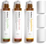 Benatu Essential Oil Blends Set (Breathe, Focus on, Happiness), Natural Aromatherapy Roll On for Massage, Body Skin Care, Home - Natural Fragrance Gift Roller for Women and Men - Image 2