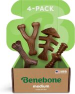 Benebone Medium 4-Pack Dog Toys for Aggressive Chewers – Durable Dog Bones, Made in USA – Dog Toys for Medium Dogs Under 60 lbs - Image 2