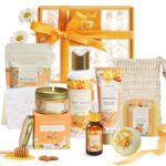 Birthday Gifts for Women, Almond Milk & Honey Relaxing Spa Gift Baskets for Women, Self Care Gifts Home Bath and Body Gifts Set for Mom, Girlfriend, Sister, Female Friends, Coworker - Image 2