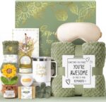 Birthday Gifts for Women Self Care Get Well Soon Gift Baskets, Spa Care Package Thinking of You Gift Set, Sympathy Inspirational Sunflower Mothers Day Easter Gifts for Women Her Mom Friend Sister Wife - Image 2