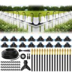 Bluepro Drip Irrigation System 100FT 1/4", 2026-Upgrade Garden Sprinkler Kit with 16PCS 360° Adjustable Copper Nozzles, Automatic Misting Watering System for Raised Beds, Greenhouse, Lawn, Patio, Yard - Image 2