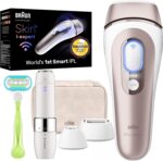 Braun Skin i-Expert Smart IPL PL7219 at Home Laser Hair Removal for Women and Men with App, Premium Pouch, Venus Razor, 2 Smart Heads, Facial Trimmer - Image 2