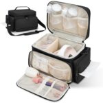 Breast Pump Bag Fit for Spectra S1 and S2, Pumping Bag with Waterproof Mat for Pump Accessories, Portable Pump Carrying Case for Work, Travel and Family Use, Black - Image 2