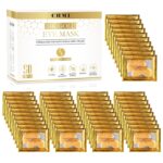 CHMI Under Eye Patches (50 Pairs) - 24K Gold Eye Patches for Puffy Eyes, Dark Circles, EyeBags and Wrinkles, Collagen Skin Care Products, Beauty & Personal Care - Image 2