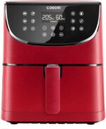 COSORI Air Fryer 5.8QT Oil-Free XL Electric Hot Air Fryers Oven, Programmable 11-in-1 Cooker with Preheat & Shake Reminder, Equipped Digital Touchscreen and Nonstick Basket, 100 Recipes, Red - Image 2