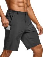 CQR Men's Quick Dry Stretch Hiking Cargo Shorts, Lightweight Water Resistant Tactical Casual, Golf & Outdoor with Pockets - Image 2