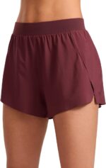 CRZ YOGA V Split Running Shorts for Women 2.5" - High Waisted Workout Athletic Gym Track with Liner Breathable Quick Dry - Image 2
