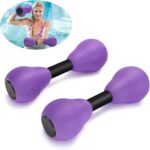 Carperipher Aquatic Dumbells,2Pcs Foam Water Weights Aerobic Exercise Fitness Equipment Dumbbells, Pool Resistance Swimming Training for Men/Women Weight Loss, Beginner Swimming Training - Image 2