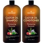 Castor Oil Shampoo and Conditioner - An Anti Hair Loss Set Thickening formula For Hair Regrowth, Anti Thinning Sulfate Free For Men & Women Anti Dandruff Treatment - 16 oz - Image 2