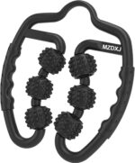 Cellulite Massage Tool Muscle Roller - Deep Fascia Massager & Dimpled Skin Remover for Legs, Thighs & Buttocks - Anti-Cellulite Roller, Smooth Skin, Pain Relief（Black - 6 Wheel） - Image 2