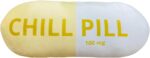 Chill Pill Pillow - Preppy Cute Trendy Room Decor Aesthetic Throw Pillows, Funny College Dorm Teenager Y2K Teacher Doctor Nurse Lawyer Student Friend Sister Birthday for her (Yellow) - Image 2