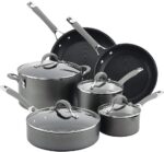 Circulon 84564 Elementum Hard Anodized Nonstick Cookware Set / Pots and Pans Set - 10 Piece, Gray - Image 2