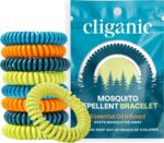 Cliganic 10 Pack Mosquito Repellent Bracelets for Adults & Kids - Natural DEET-Free Bands, Individually Wrapped - Image 2