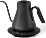 Cocinare Gooseneck Electric Kettle, ±1°F Precise Temperature Control, 1500W Fast Heating, Pour Over Coffee & Tea Kettle with Brew Timer & Keep Warm, Stainless Steel, 0.9L (Matte Black) - Image 2
