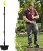 Colwelt Edger Lawn Tool Extra-Tall 52.4'', Garden Edger Chopper with V-Shape Tempered Blade, Half Moon Lawn Edger Tools with XL Solid Steel Handle, Grass Edger Tool Manual for Yard Landscaping Edging - Image 2