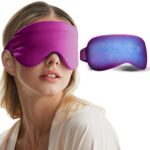 Cooling Eye Mask for Puffy Eyes: Fsa Eligible ltems Hsa, Migraines Headache Fast Relief After Surgery Care Cold Compress, Reusable Face Ice Pack Gel for Dark Circles, Gentle Weighted Sleep Mask Purple - Image 2