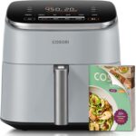 Cosori 9-in-1 TurboBlaze Air Fryer 6 Qt, Premium Ceramic Coating, 90°–450°F, Precise Heating for Even Results, Air Fry, Roast, Bake, Broil, Dry, Frozen, Proof, Reheat, Keep Warm, 120V, Light Gray - Image 2