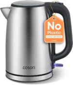 Cosori Electric Kettle, Plastic-Free Interior, Easy to Clean, Automatic Shut Off & Boil-Dry Protection, Stainless Steel Tea Kettle, Hot Water Boiler & Heater, 1.7L, 1500W - Image 2
