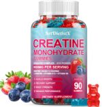 Creatine Monohydrate 8000mg Gummies with BCAA, L-Carnitine, Taurine & Vitamin B12 - Pre Workout Supplement for Muscle Growth, Strength & Energy, Multi-Flavor Chewable Gummies, 90 Count for Men & Women - Image 2