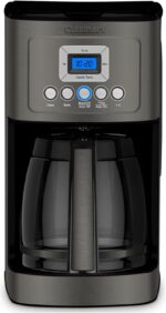 Cuisinart 14-Cup Coffee Maker, Programmable PerfecTemp Glass Carafe Coffee Machine with 1-4 Cup Setting, Brew Strength Control and Pause, Stainless Steel, DCC-3200BKSNAS, Black - Image 2