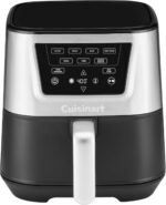 Cuisinart Air Fryer, Large 6-Quart Basket with 4 Cooking Functions to Air Fry, Bake, Roast, and Keep Warm, 3 Presets, PFAS-Free, Dishwasher-Safe Parts, AIR-180, Black & Stainless Steel - Image 2