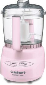 Cuisinart Mini-Prep Plus Food Processor, 24-Ounce Mini Food Processor to Chop Herbs, Vegetables, and Hard Cheese, 24-Ounce Work Bowl, Reversible Stainless Steel Blade, DLC-2APK, Pink - Image 2