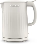 Cuisinart Soho 1-Liter Double Wall Electric Hot Water Kettle, Tea Kettle with Stainless Steel Interior, One Touch Operation to Boil Water for Tea, Hot Cocoa, or Instant Oatmeal, CK-10TR, Truffle - Image 2