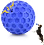 DISSKNIC Indestructible Squeaky Dog Ball, Relieves Anxiety, Cleans Teeth, Interactive Chew Toy for Aggressive Chewers, Dog Toy for Large Breeds, Outdoor Waterproof - Image 2