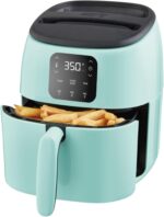 Dash Tasti-Crisp™ Digital Air Fryer – 2.6 Quart Small Compact Mini Air Fryer for French Fries, Nuggets & More, 1-2 People, Auto Shut Off, Adjustable Temp, Dishwasher Safe Parts - Aqua - Image 2