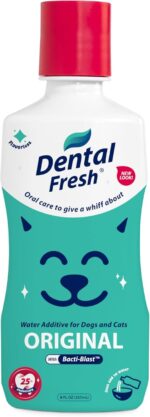 Dental Fresh Water Additive for Dogs and Cats, Clean Teeth and Fresh Breath, Daily Pet Oral Care Just Add to Water, Flavorless, 8 fl oz - Image 2
