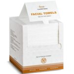 Disposable Face Towel,Biodegradable Facial Towels,Extra Thick Soft Large Clean Facial Towels Plant Fiber Facial Washcloth Dry Wipes for Sensitive Skin,Travel,Makeup Remover-50 Count - Image 2