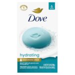Dove Beauty Bar 6 Pack Hydrating with Glacial water & Avocado oil Cleanses & Hydrates 3.75 Oz - Image 2