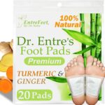 Dr. Entre's Foot Pads: 20 Pack of Turmeric & Ginger Premium Pads to Feel Better, Sleep Better & Relieve Stress | Organic Foot Patches - Image 2