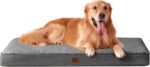 EHEYCIGA Orthopedic XL Dog Beds for Extra Large Dogs with Removable Washable Cover for Crate, Grey, 41x27 - Image 2