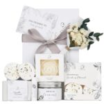 EXTALOW Spa Gifts for Women Bath and Body Gift Basket Mothers Day Gifts Coconut Lavender Home Spa Set Self Care Gift for Mom Sister Her Wife Birthday Gifts Spa Kit Care Package Thank You Gift - Image 2
