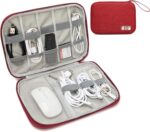 Electronics Organizer Travel Case - Water-Resistant Tech Bag for Cables, Chargers & Cord Management - Small Portable Pouch for Travel Accessories, Gear Bag for Airplane & Business - Image 2