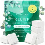 Eucalyptus Mint Shower Steamers 7 Pack - Eucalyptus for Shower, Self Care Dad Gifts & Graduation Gifts, Relaxation Spa Gifts for Women & Men, Natural Essential Oil Bombs for Self Care - Image 2