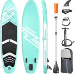 FBSPORT 11' Premium Stand Up Paddle Board, Yoga Board with SUP Accessories & Carry Bag | Wide Stance, Surf Control, Non-Slip Deck, Leash, Paddle and Pump for Youth & Adult - Image 2