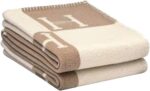 Fcteap h Blanket Soft Throw Blanket Faux Fleece Cashmere Plaid Warm Shawl Thick Knitted Plush Cozy Comfy for Women Throw Blanket for Sofa Couch Bed Queen King Size 55x66 in (Khaki) - Image 2