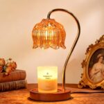 Funistree Flower Candle Warmer Lamp with Timer, Dimmable Candle Lamp Warmer, Mothers Day Birthday Gifts for Women Her Mom, House Warming for New Home Decor, Lotus Wax Warmer for Yankee Candles - Image 2
