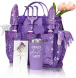 Gardening Gifts for Women, Garden Tool Set, Heavy Duty Gardening Hand Tools with Garden Tool Bag, Purple - Image 2