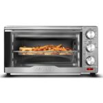 Gourmia Air Fryer Toaster Combo - 6-in-1 Multi-function Countertop Oven Adjustable Temperature & Timer, Fry Basket, Baking Pan, Oven Rack & Pullout Crumb Tray, Stainless Steel - Image 2