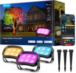 Govee Outdoor Tree Lights 3-Pack, RGBWIC LED Landscape Lighting, Outdoor Lights for Yard Garden Patio, 66 Scene Modes for Holiday Party and Event, App Control, Google Assistant, Matter - Image 2