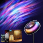 Govee Uplighter Floor Lamp for Living Room, RGBIC Ripple Projector, Floor Lamp for Bedroom, Compatible with SmartThings, Alexa, and Matter, LED Modern Corner Floor Light, Warm Cool White Standing Lamp - Image 2