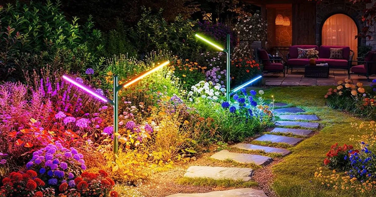 Grab a two-pack of Govee’s Matter Outdoor Garden Lights for color-changing ambiance at its  low price