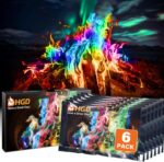 HGD (6 Pack) Magic Campfire Fire Color Changing Packets for Fire Pit, Indoor/Outdoor Fireplace, Bonfire - Rainbow Magical Flame, Camping Accessory, Compatible with Wood - Image 2